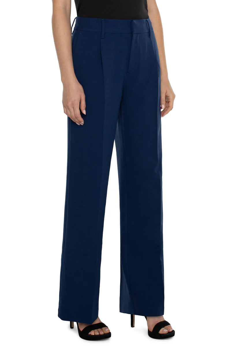 Liverpool Hi-Rise Pleated Trouser 32-inch inseam (galaxy)