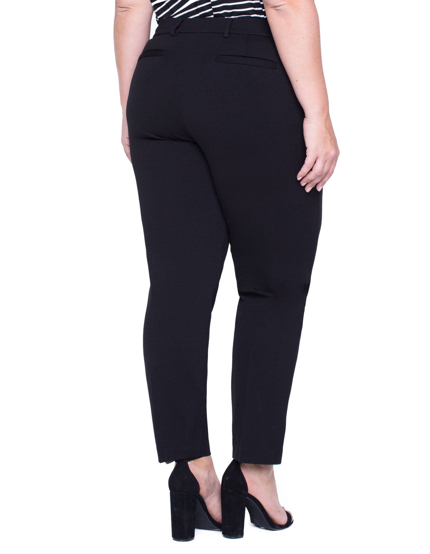 Liverpool Kelsey Trouser Plus Size (29" inseam) (Black)