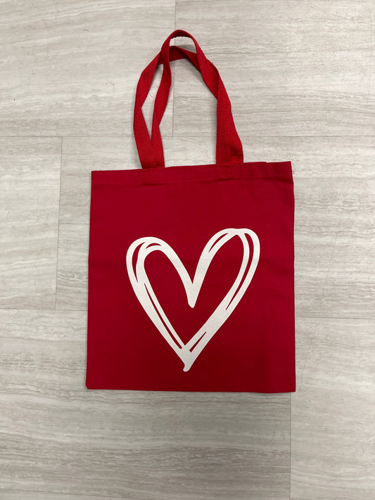 Red Tote with Heart