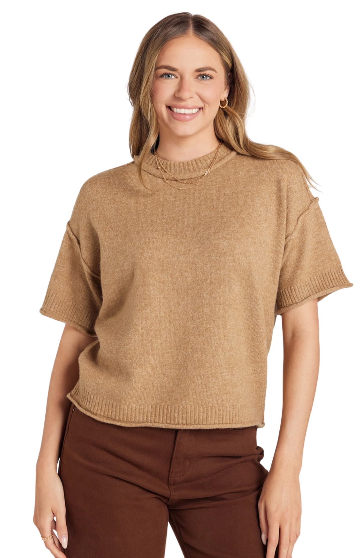Soft Touch Short Sleeve Sweater