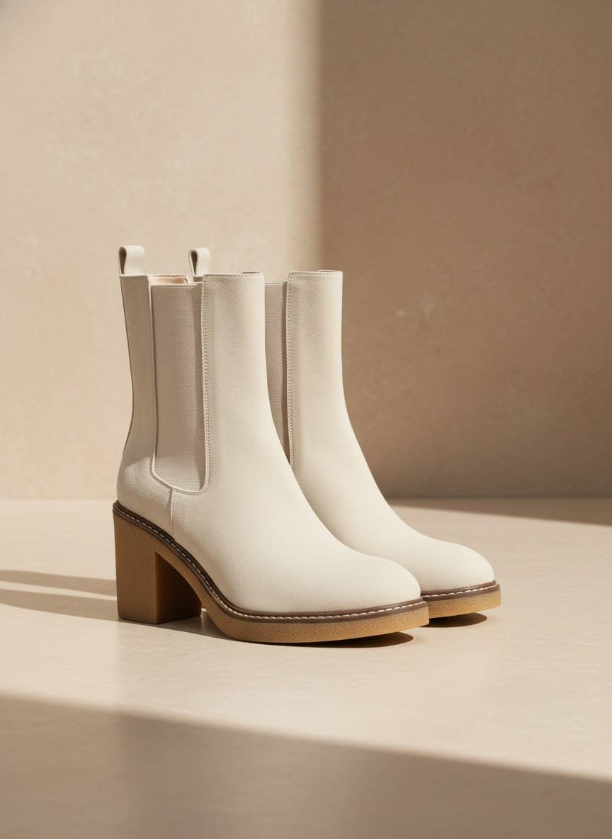 Colt Mid Shaft Chelsea Boots with Block Heel