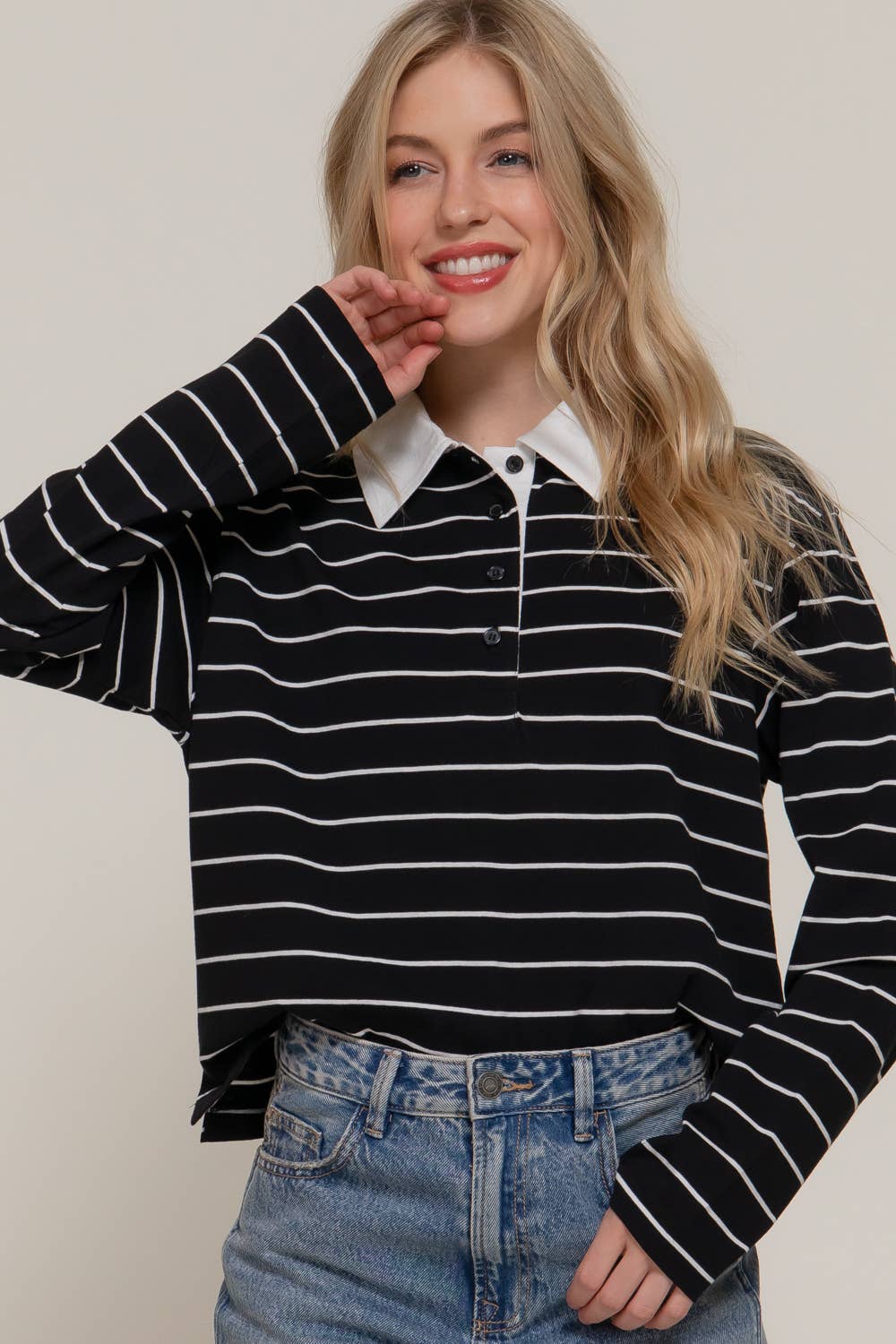 Long Sleeve  Polo Shirt