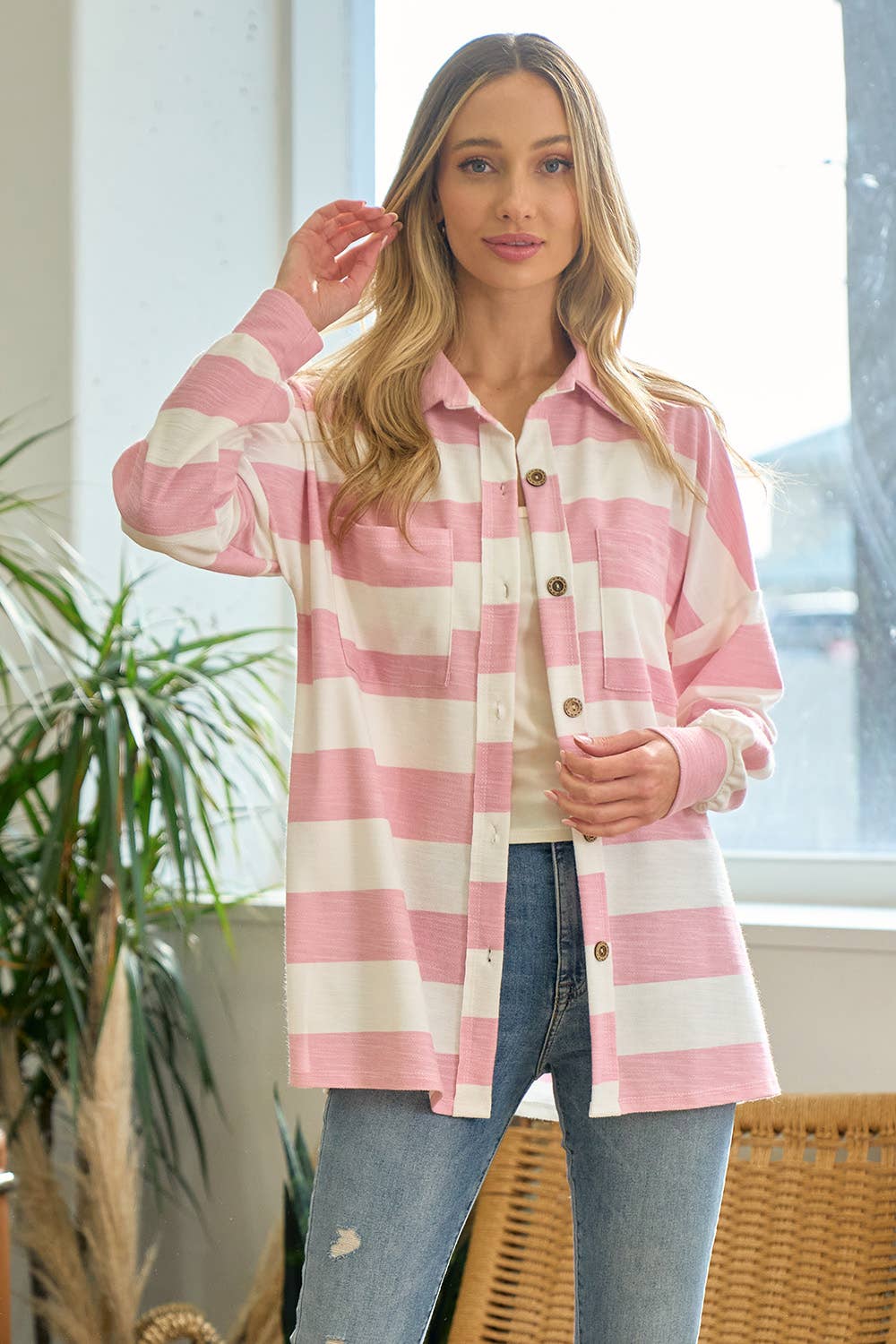 Modern Cabin Spring Shacket