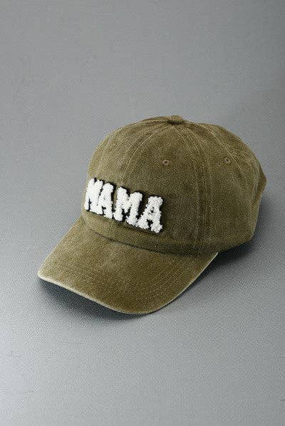Mama Baseball Hat (Sherpa Lettering)