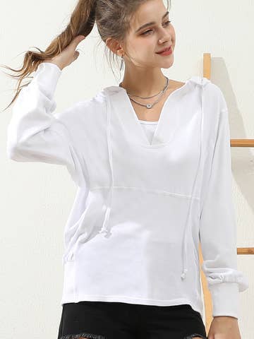 Basic Lightweight Pullover Hoodie Sweatshirt (Regular & Plus Size)