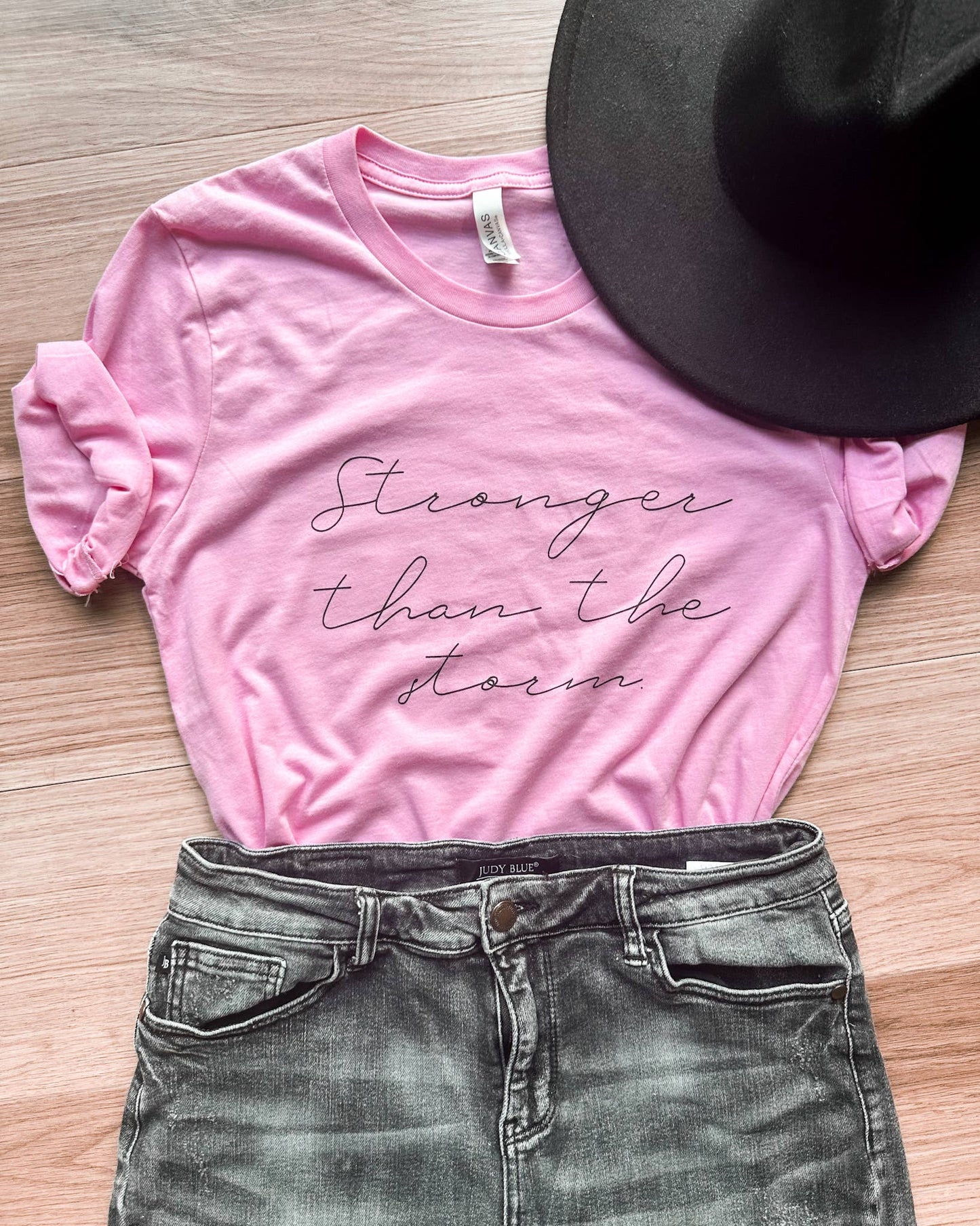 Stronger than the Storm Breast Cancer Graphic Tee