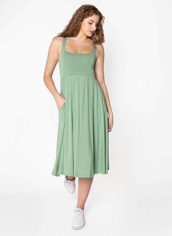 Bamboo Maxi Dress with Pockets