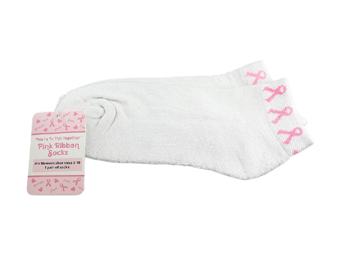 Pink Ribbon Socks