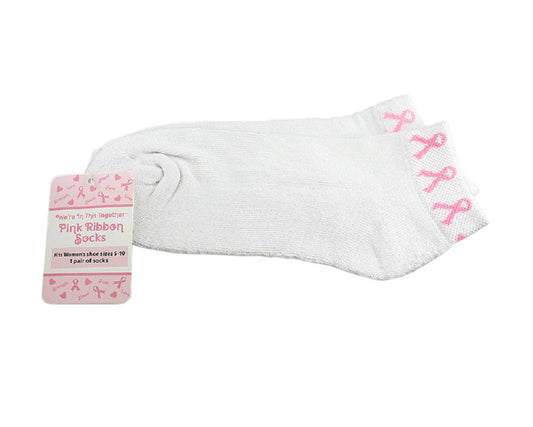 Pink Ribbon Socks