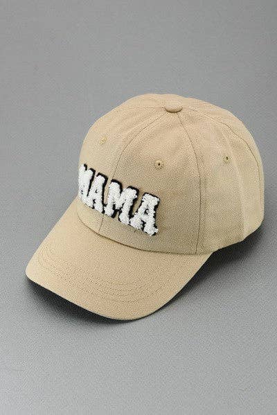 Mama Baseball Hat (Sherpa Lettering)
