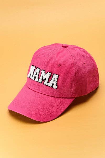 Mama Baseball Hat (Sherpa Lettering)