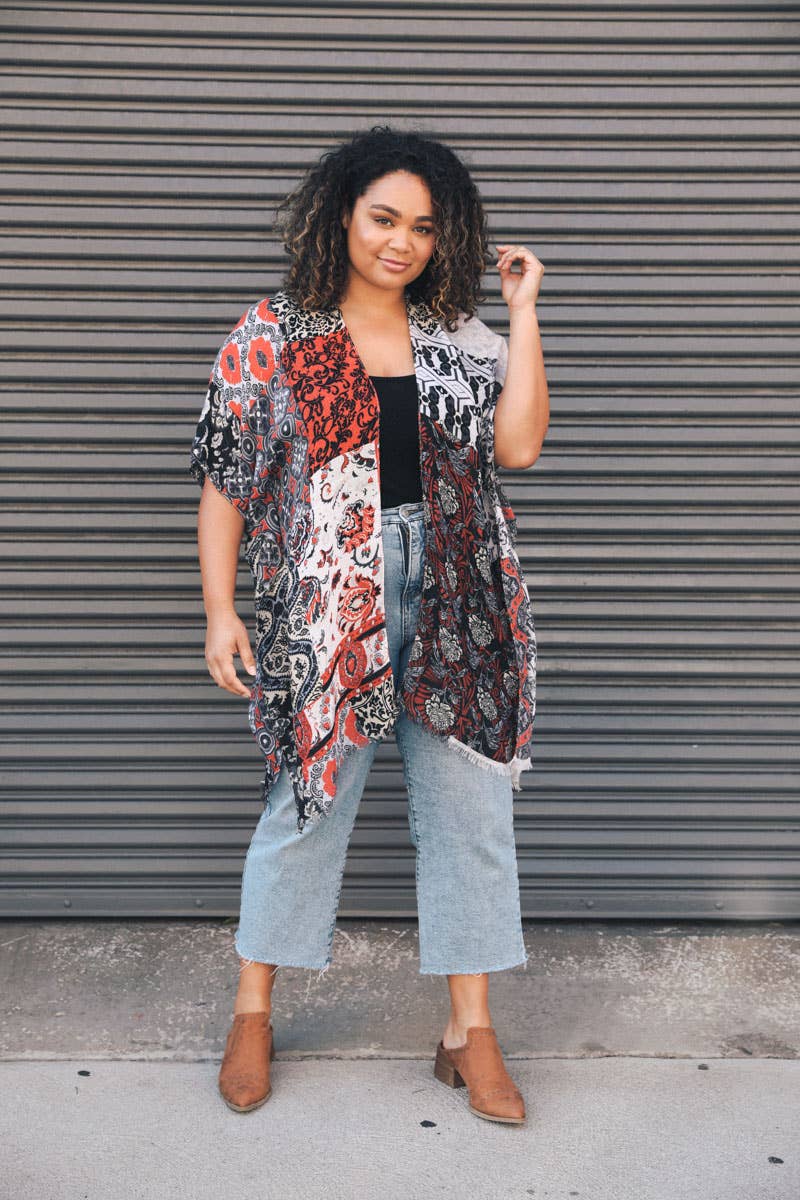 Floral Patchwork Kimono