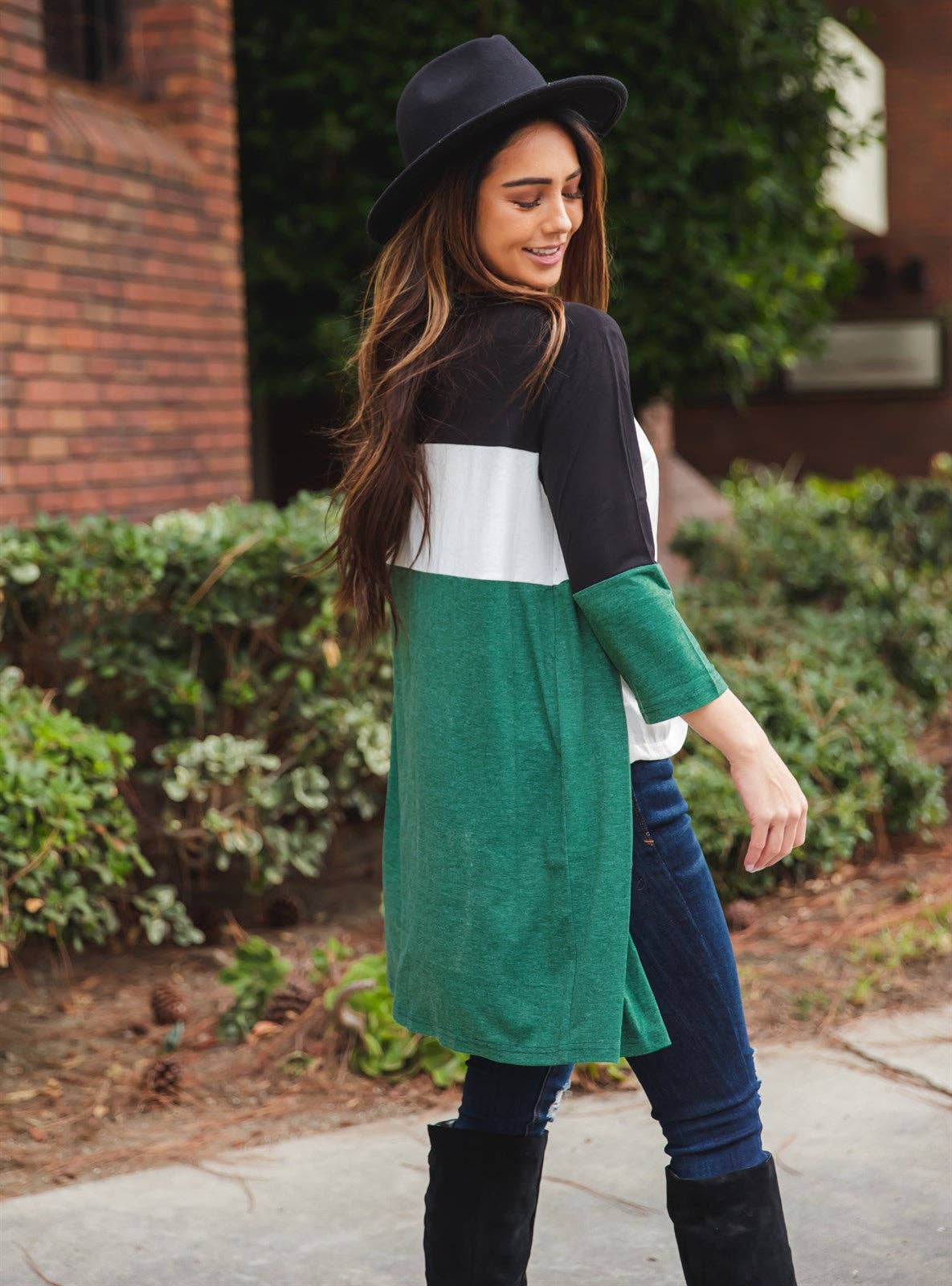 3/4 Sleeve Finn Colorblock Cardigan