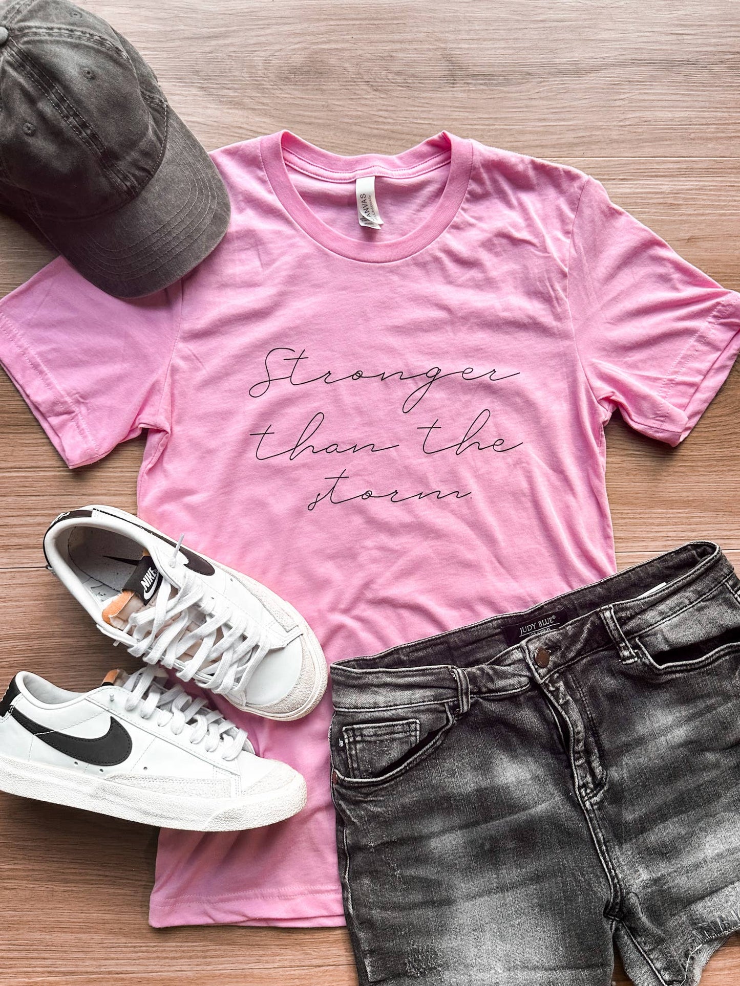 Stronger than the Storm Breast Cancer Graphic Tee