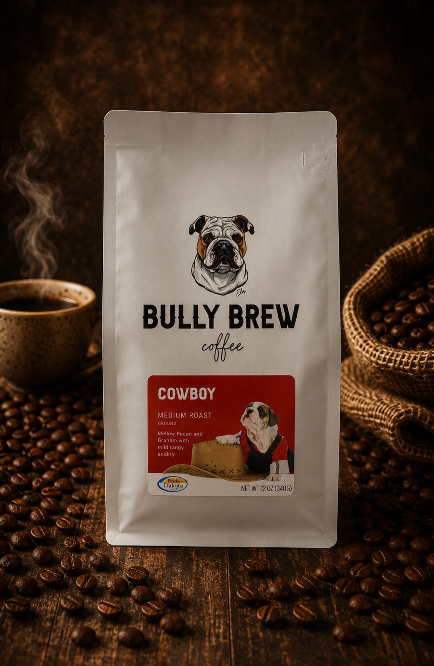 Bully Brew Coffee Columbian French Dark Roast Blend