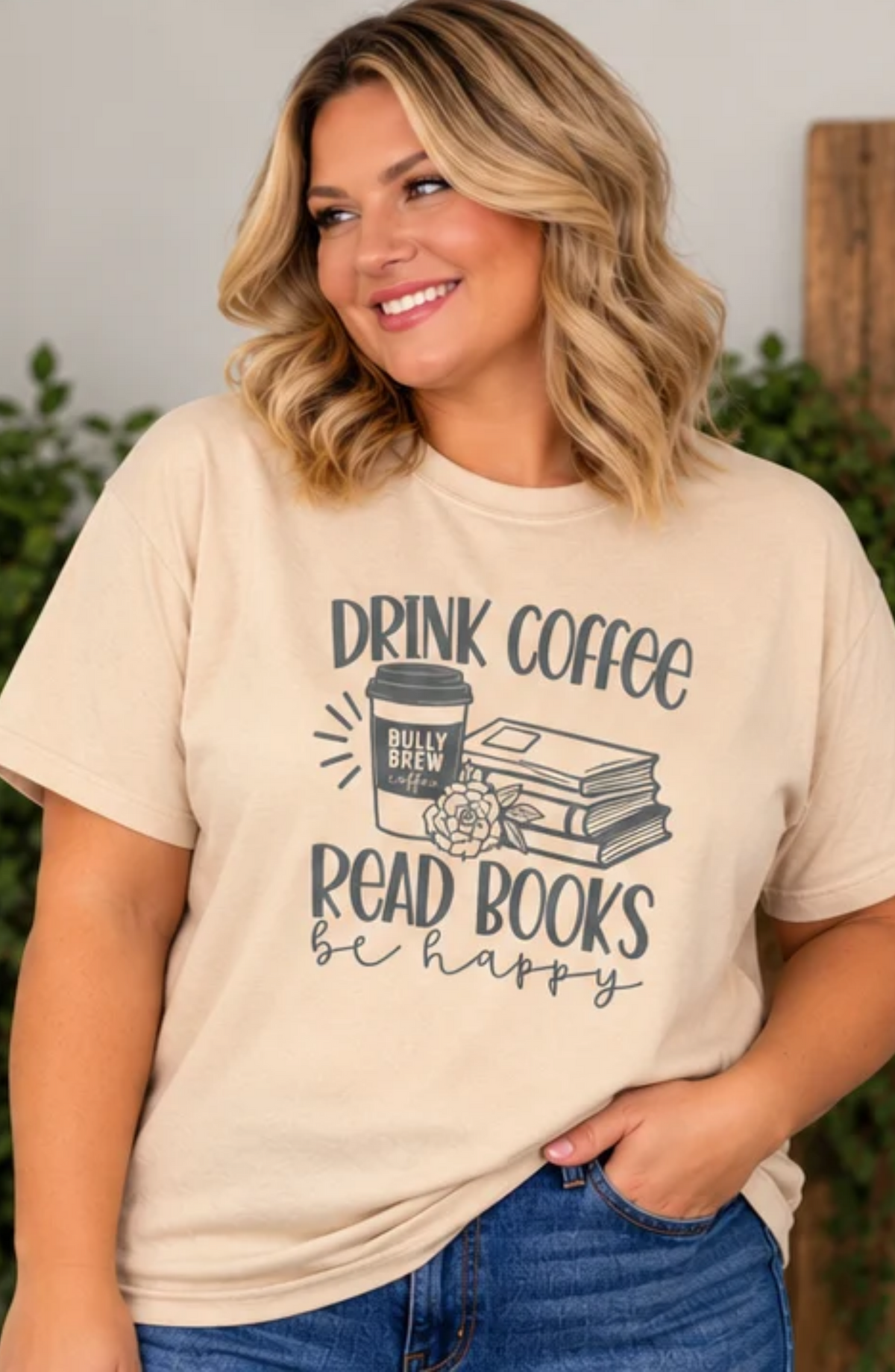 Drink Coffee Read Books Be Happy (T-Shirts & Sweatshirts)
