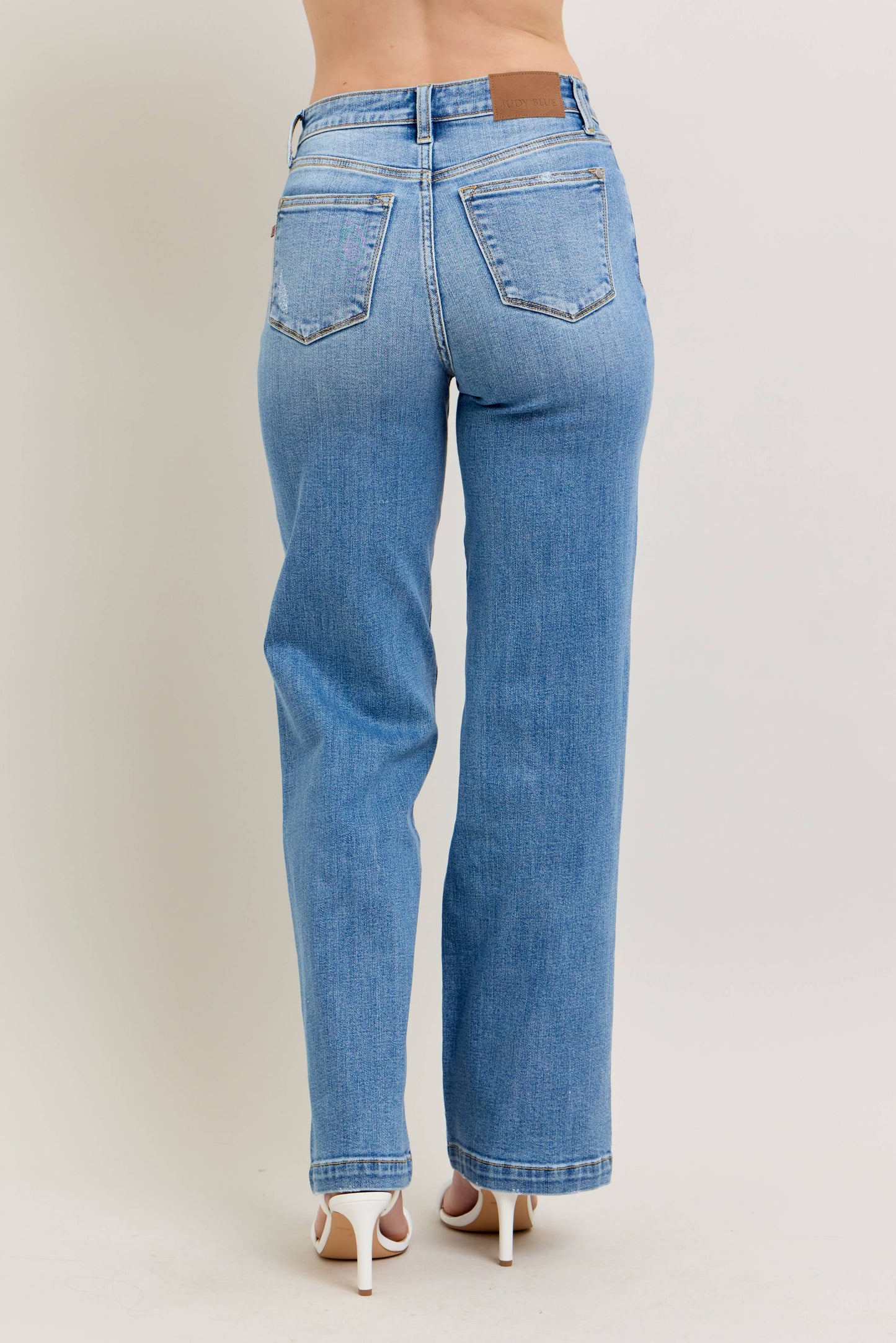Judy Blue High Waisted Trouser Straight Fit