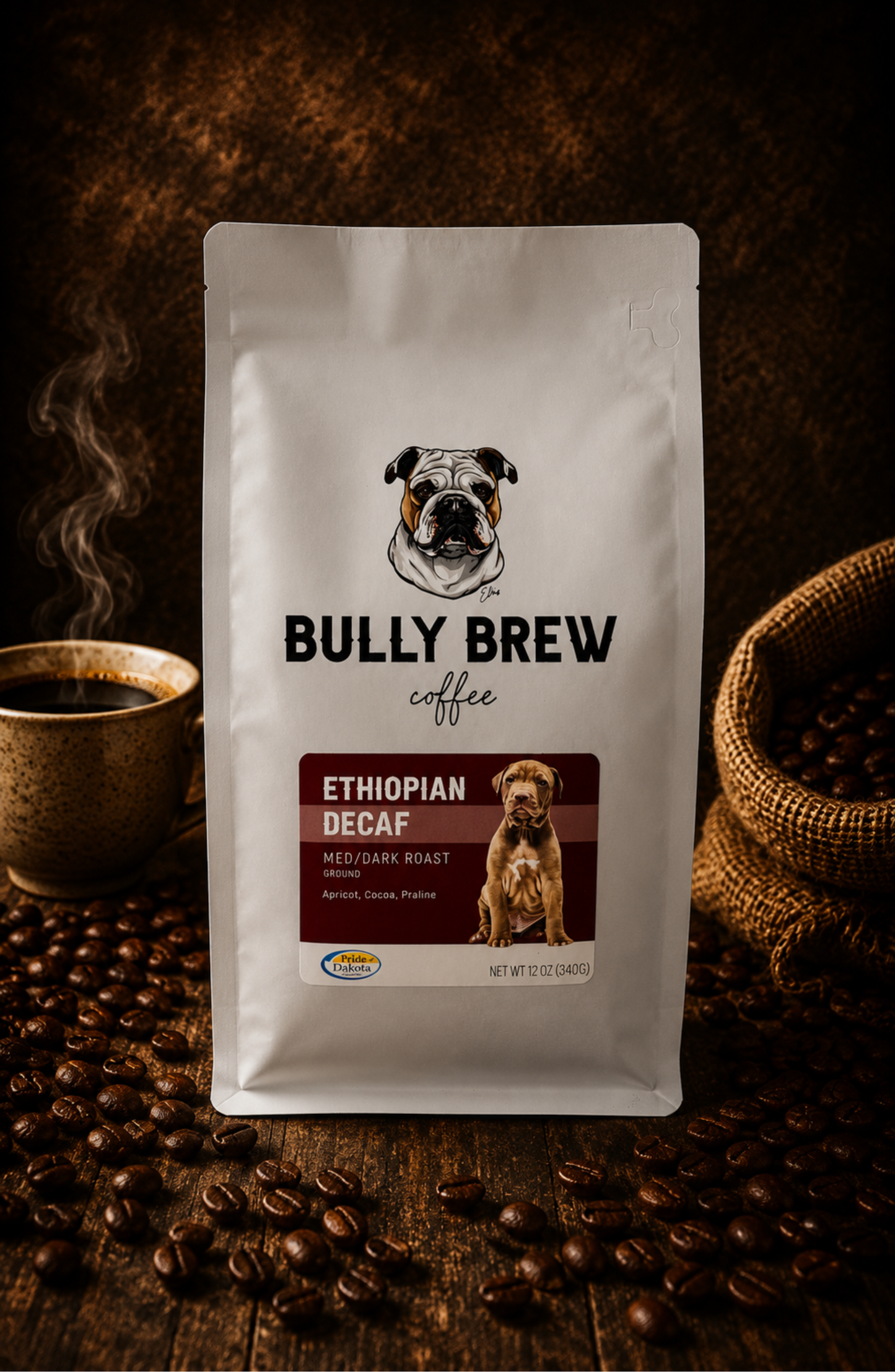 Bully Brew Coffee Columbian French Dark Roast Blend