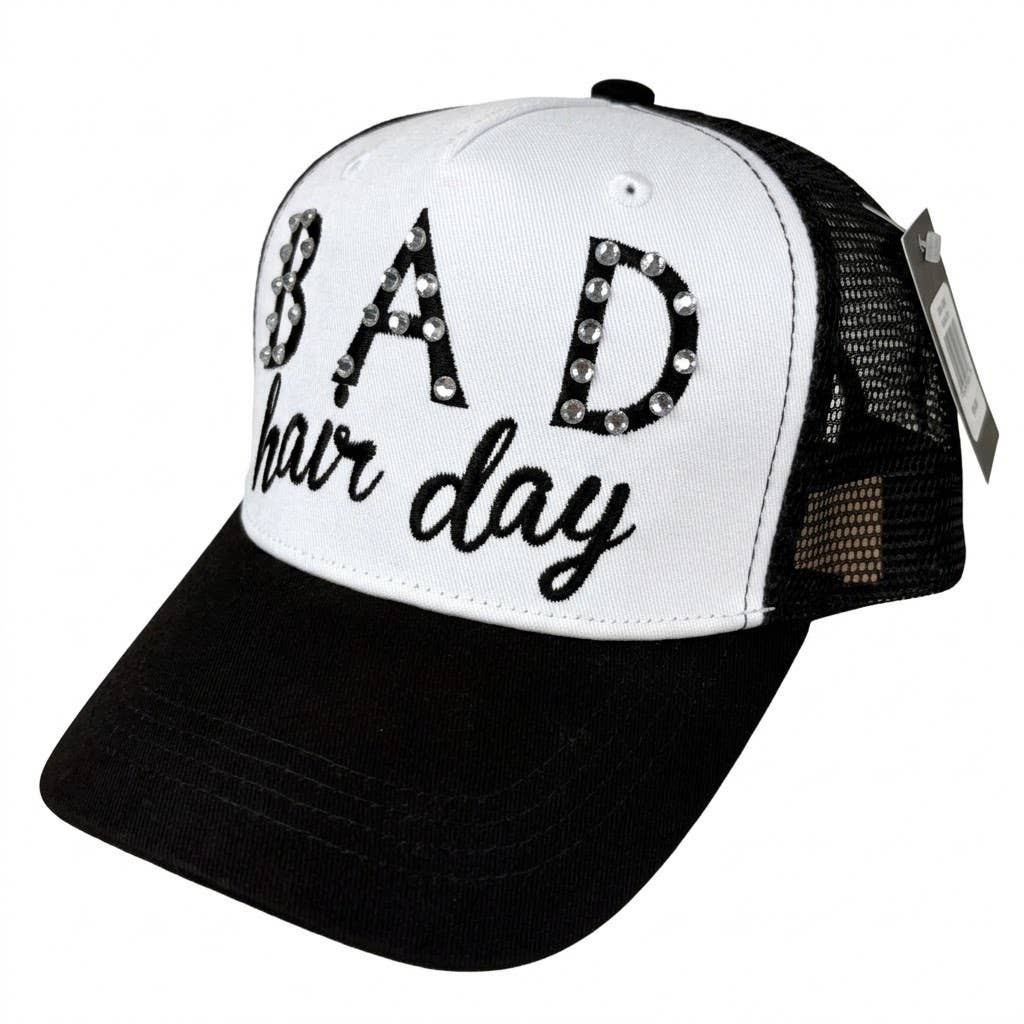 Sassy & Bling Trucker Hats Bad Hair Day