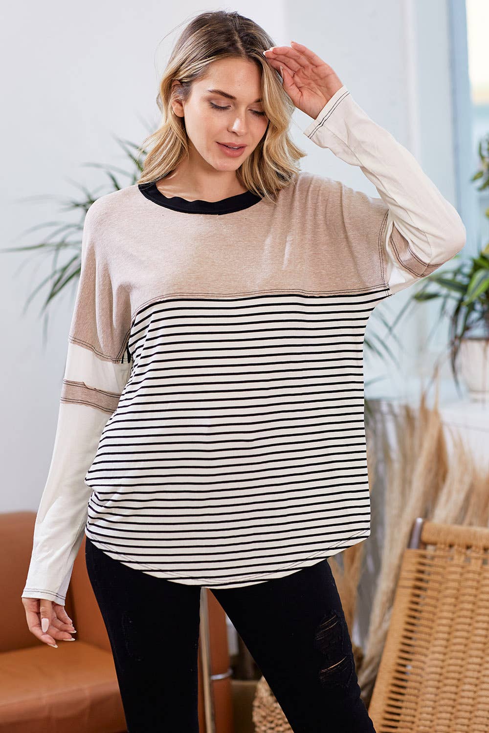 Erika Colorblock Knit Top