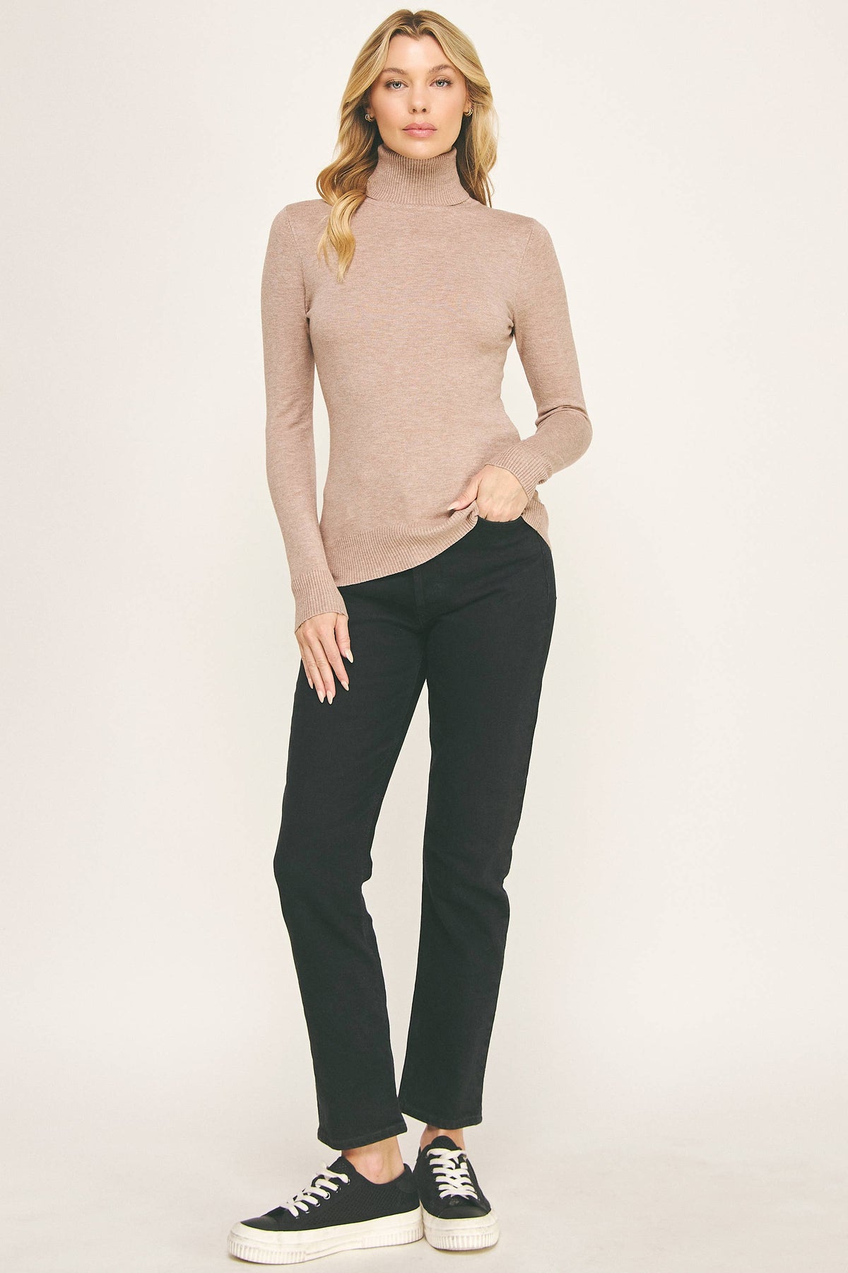 Classic Turtleneck Knit Sweater (variety of colors)