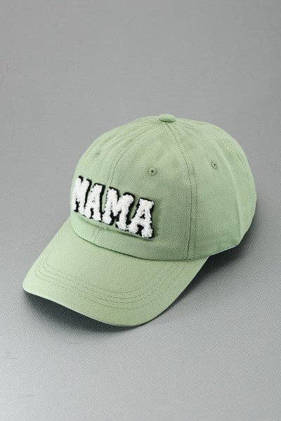 Mama Baseball Hat (Sherpa Lettering)