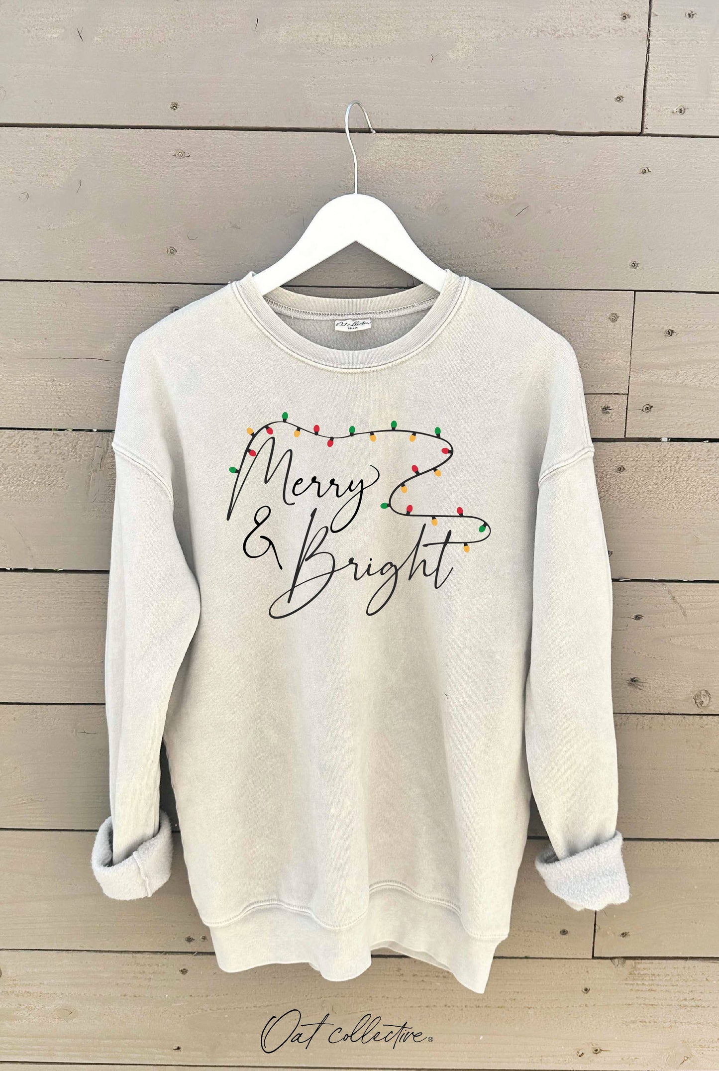 Merry and Bright Mineral Graphic Sweatshirt