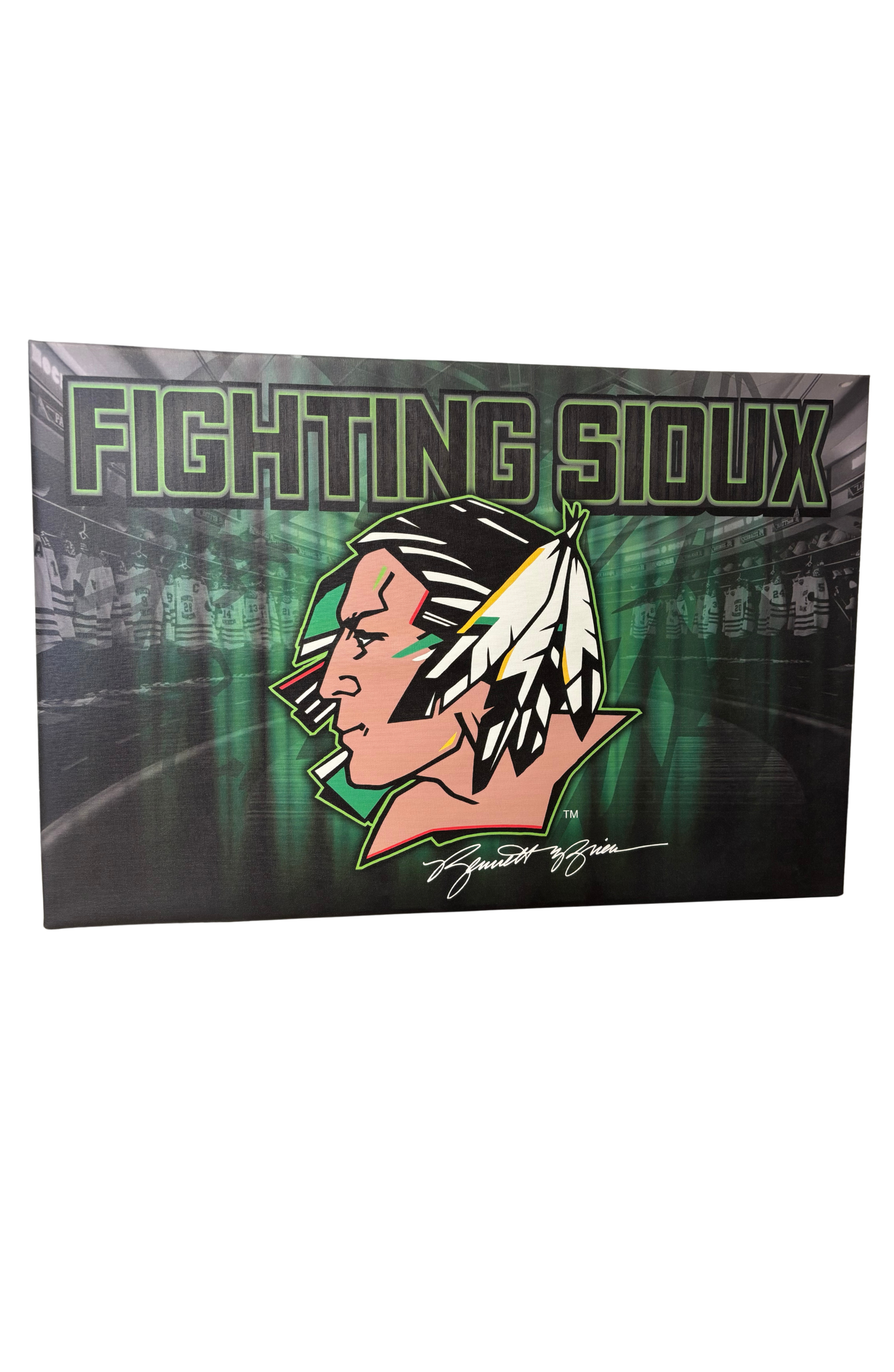 Fighting Sioux Canvas Sign