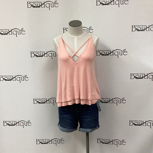 Knit pink tank