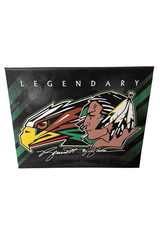 Legendary Sioux Canvas Sign