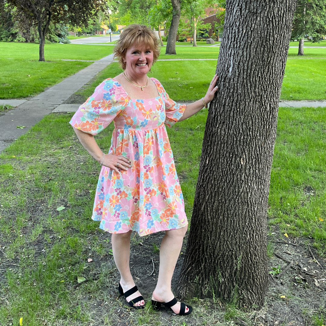 Floral Puff Sleeve Dress