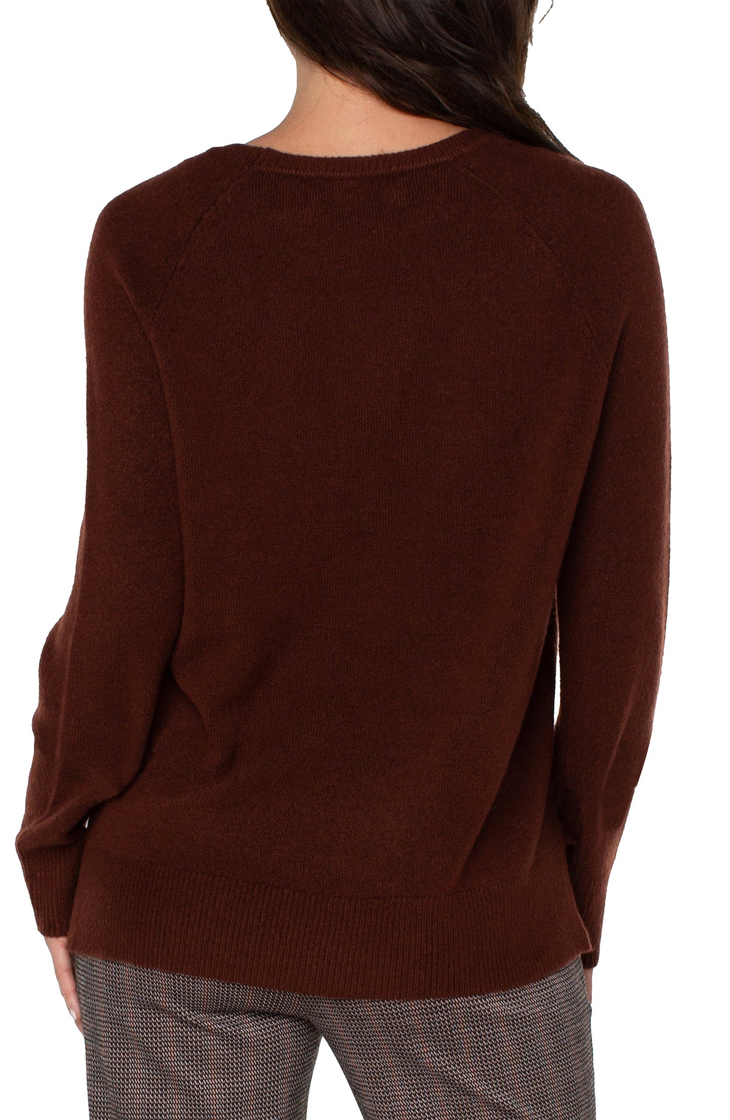Liverpool Raglan Long Sleeve Sweater (Brunette Heather)