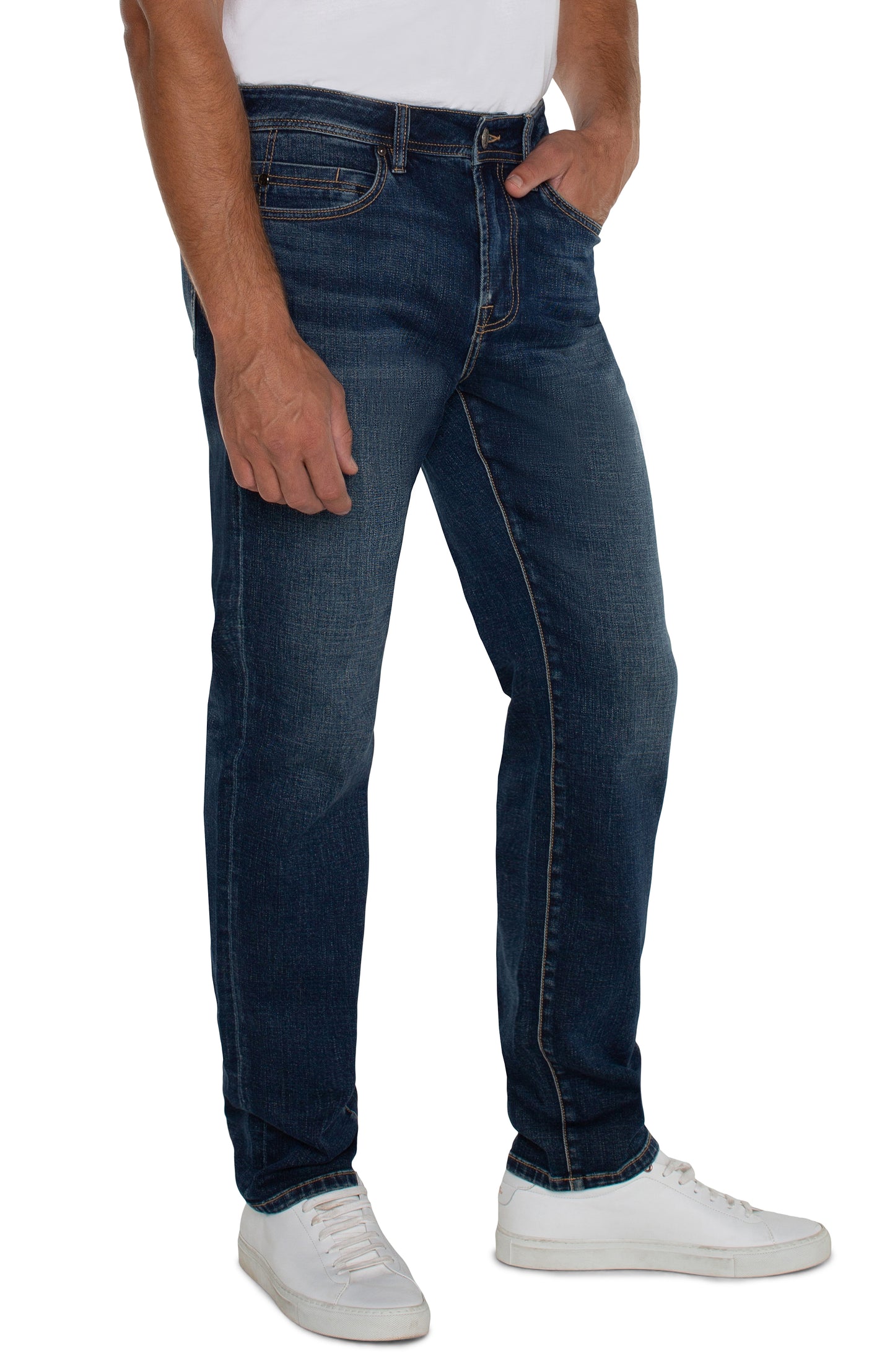 Liverpool Men's Kingston Modern Slim Straight Jeans 32" Inseam (ferndale, san pedro, del ray)