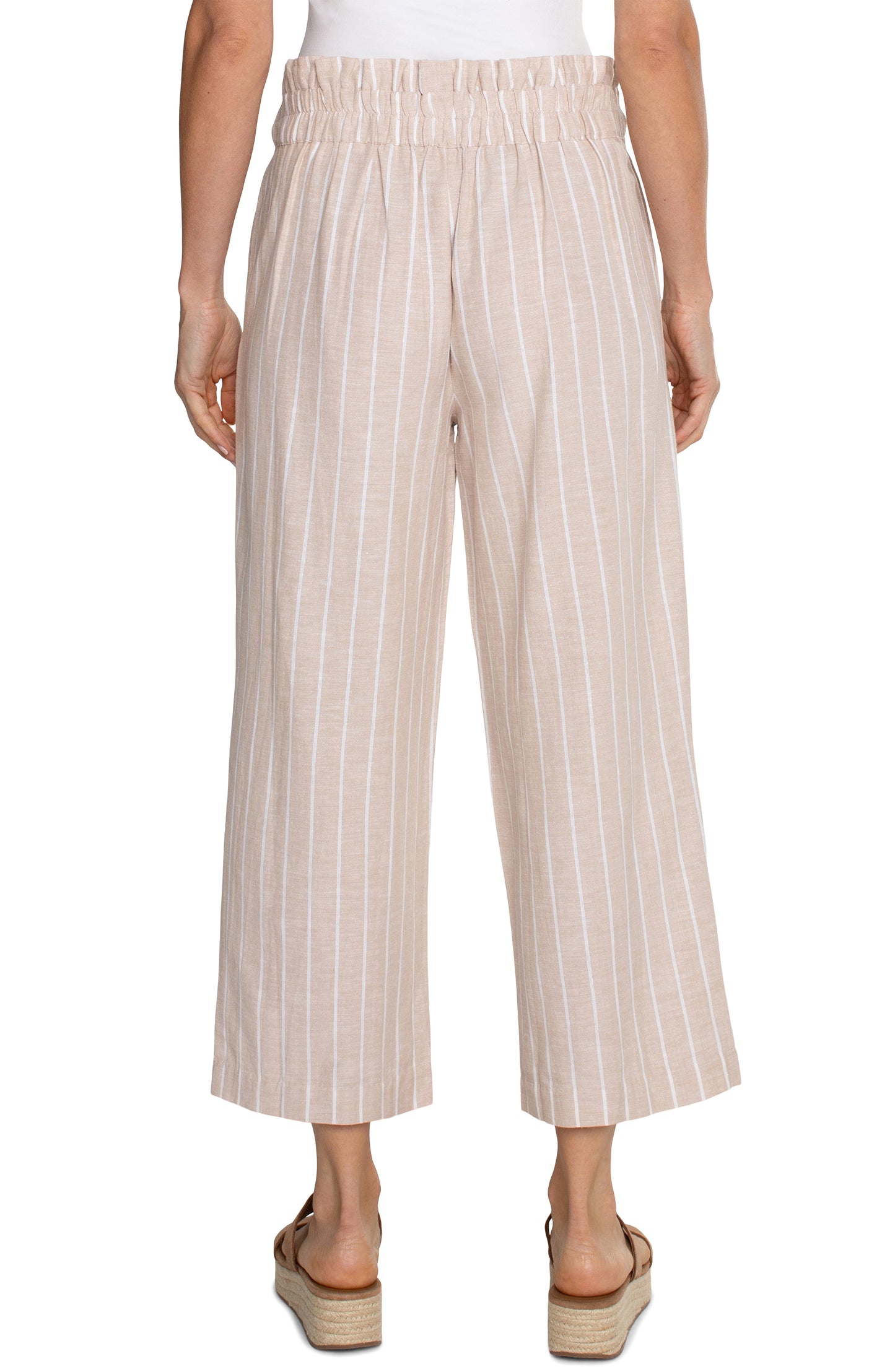 Liverpool Pleated Crop Trouser