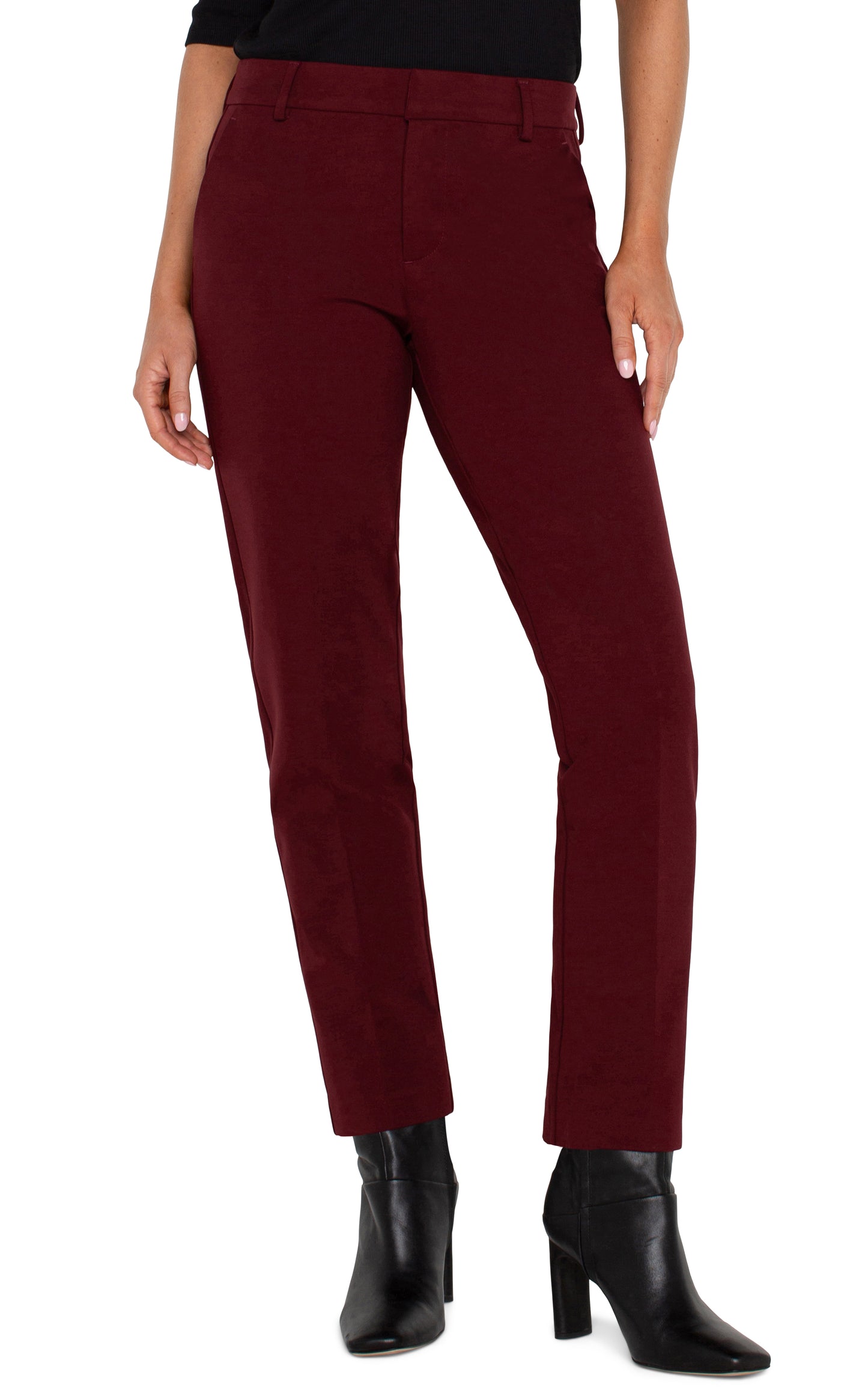 Liverpool Kelsey Trouser 29" inseam (Bordeaux)