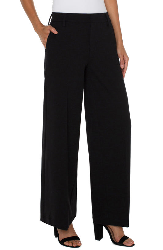 Liverpool Kelsey Wide Leg Trouser 31" inseam (Black)