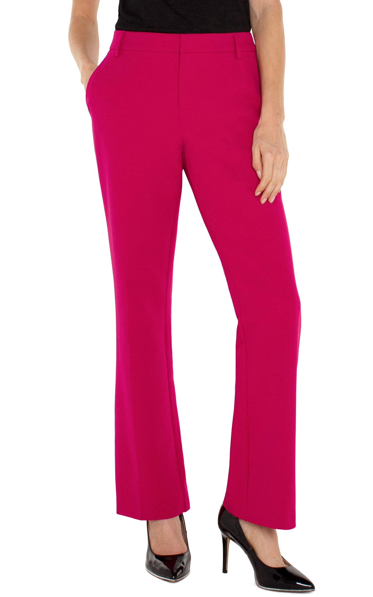 Liverpool Kelsey Flare Trouser 31" inseam (Star Ruby)