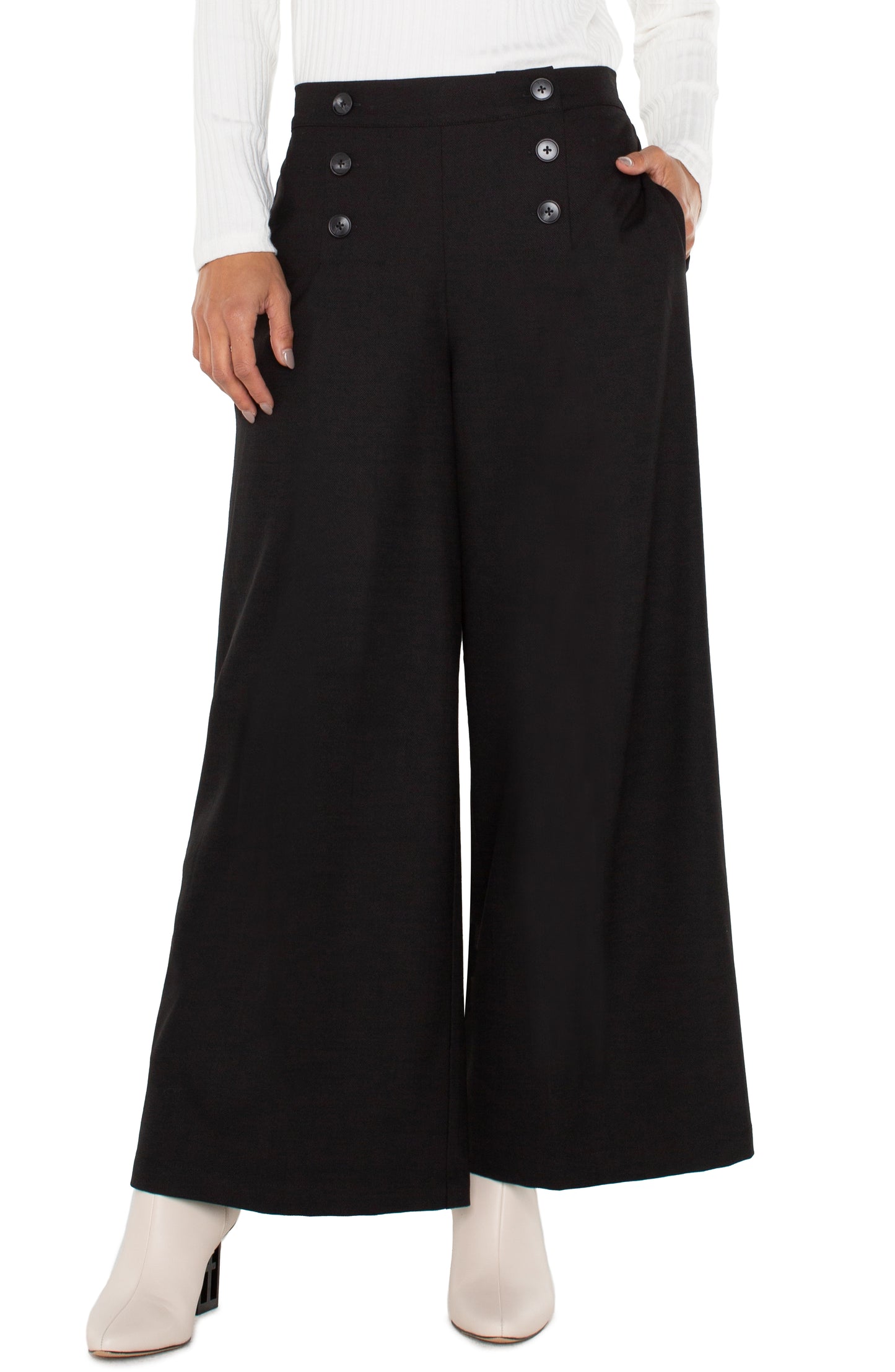 Liverpool Sailor Wide Leg 28in inseam (Black)