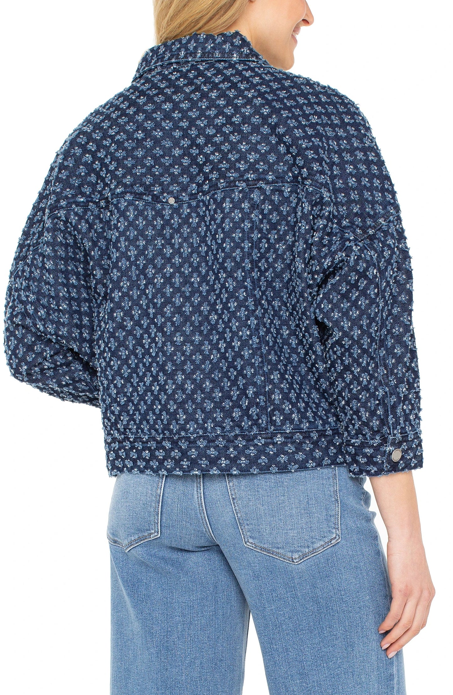 Liverpool Crop Easy Trucker Jacket (Laser Pinhole)