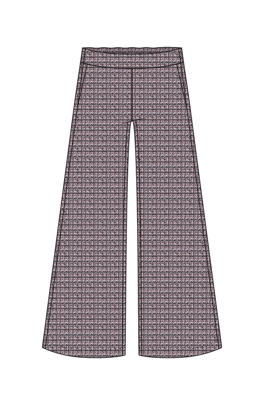 Liverpool Mabel Pull-on Crop Stovepipe (25" inseam) (Wine Multi)