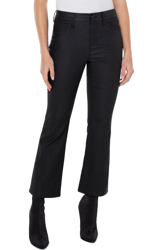 Liverpool Hannah Cropped Flare (27" inseam) (Black)