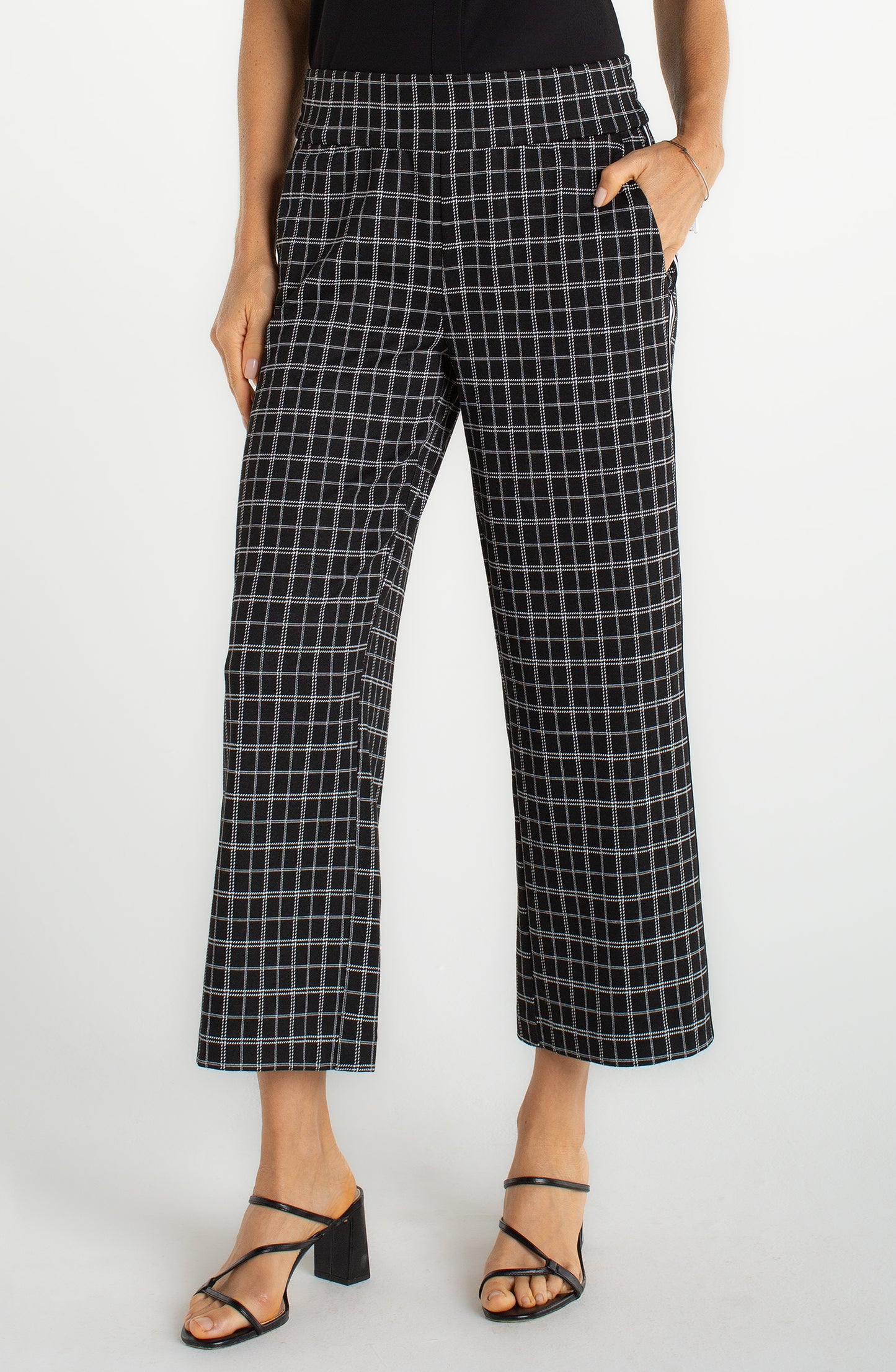 Liverpool Mabel Pull On Crop Stovepipe W/ Stripe