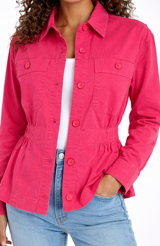 Liverpool Relaxed Shacket (Diva Pink)