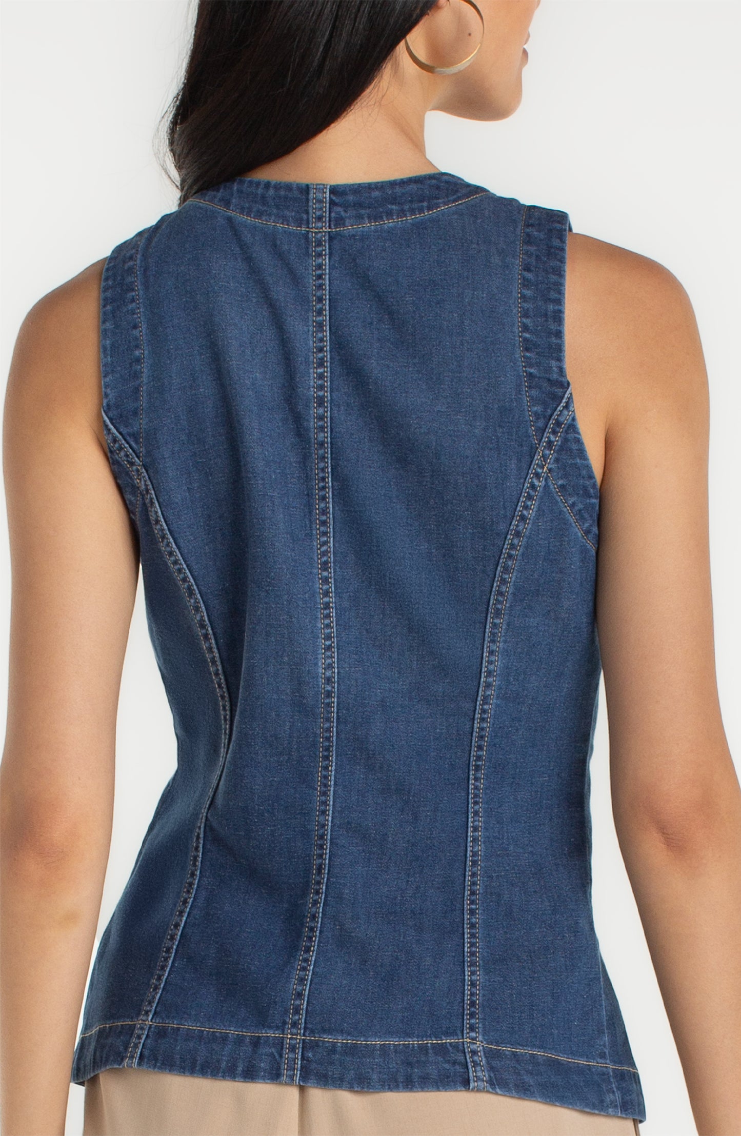 Liverpool Crew Neck Split Front Vest