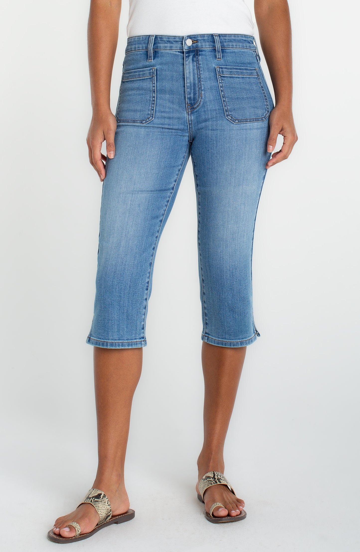 Liverpool Capri W/ Patch Pockets (19" Inseam)