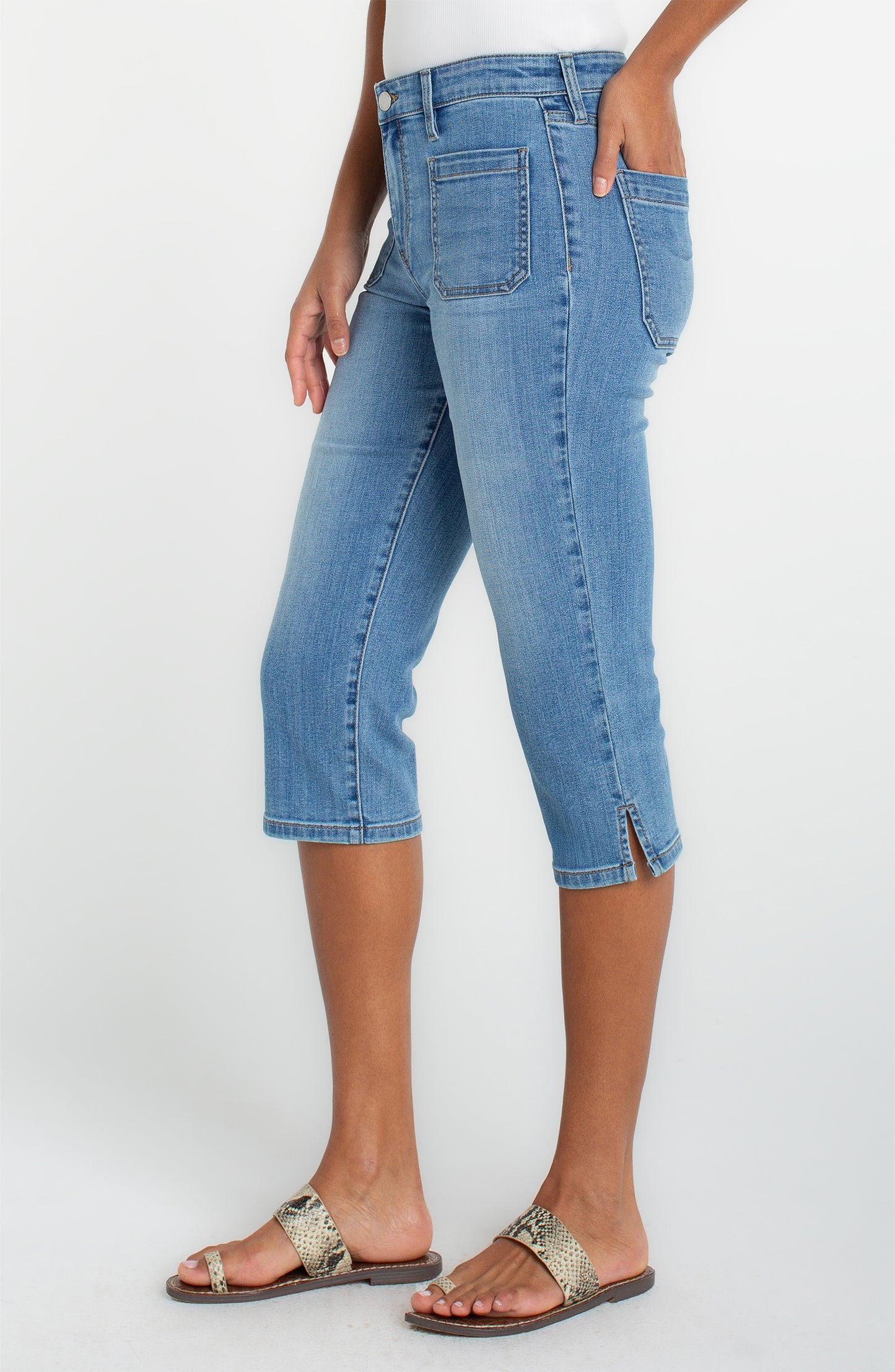 Liverpool Capri W/ Patch Pockets (19" Inseam)