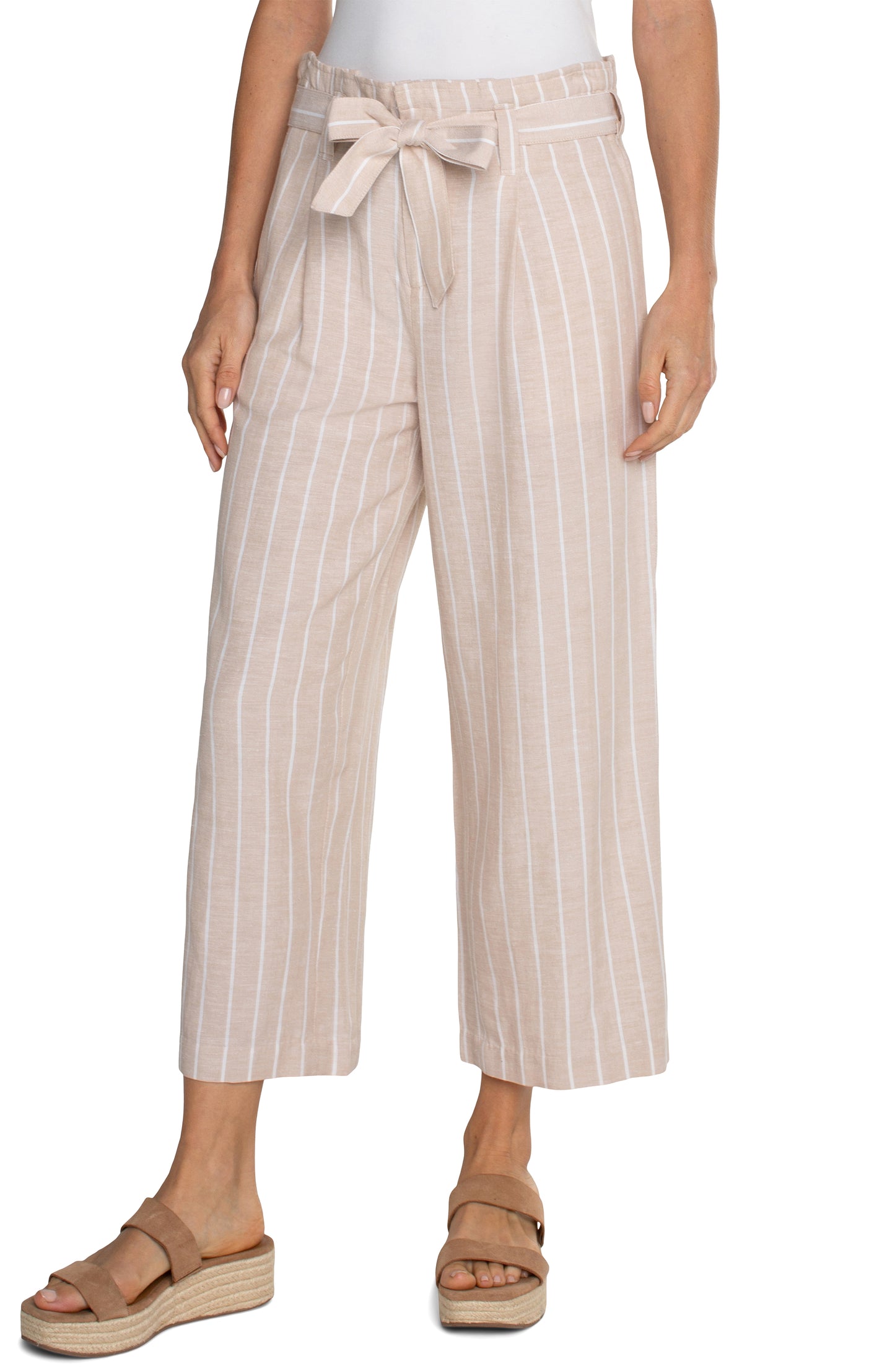 Liverpool Pleated Crop Trouser