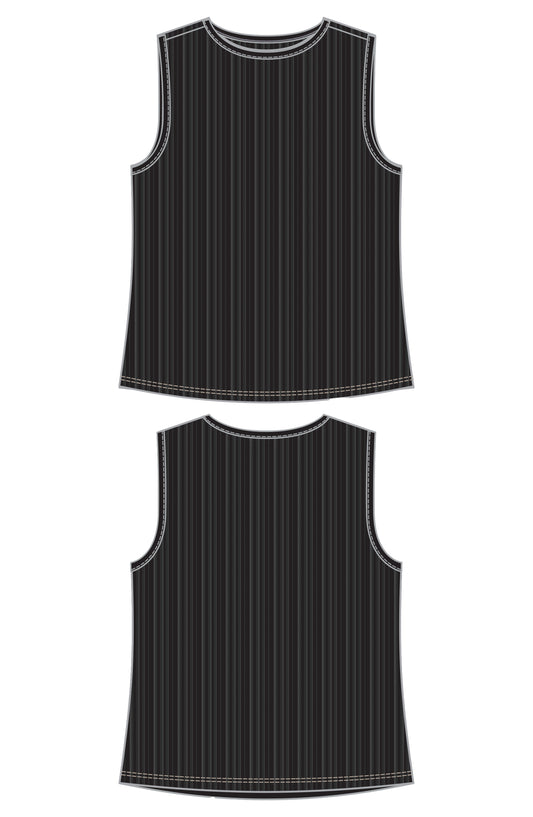 Liverpool Sleeveless Crew Neck Knit Top (Black)