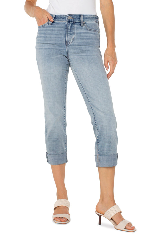Liverpool Charlie Crop Wide Rolled Cuff (24'' Inseam) (Temescal)