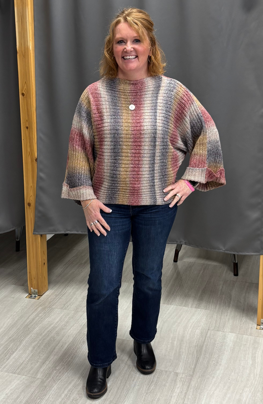 Dolman Sleeve Vintage Aesthetic Knit Sweater